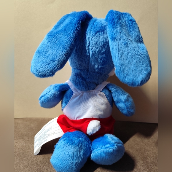 3/$30💜Kinder Surprise Plush Bunny Rabbit Blue & White w/ Embroidered heart - Picture 6 of 10